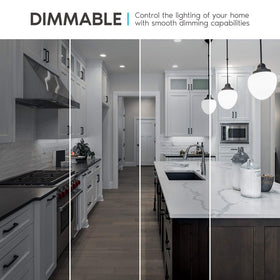 LUXRITE A19 with E26 base installs easily in most fixtures