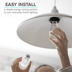LUXRITE A19 LED bulb saves energy with 11W usage and strong output.