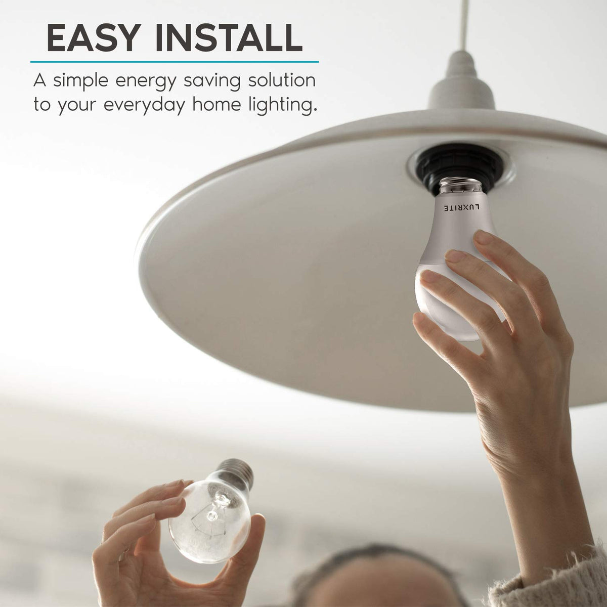 LUXRITE A19 bulbs in outdoor damp fixture for reliable exterior lighting