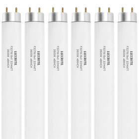 LUXRITE F32T8/835 32W bulb close-up for crisp, even illumination.