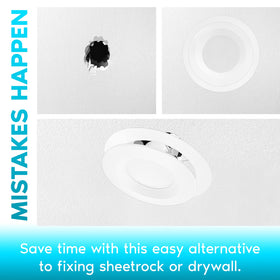 Luxrite goof ring with 6.14-inch inner diameter fits recessed lights cleanly.