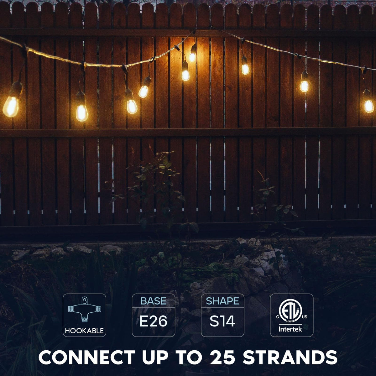 Luxrite S14 LED bulbs are shatterproof for durable outdoor use
