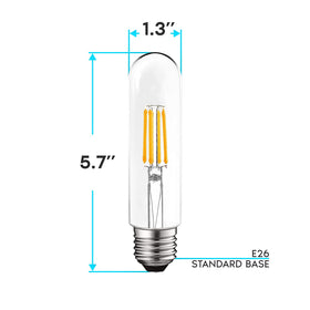 Luxrite T10 bulb with 10,000 hour life minimizes replacements.