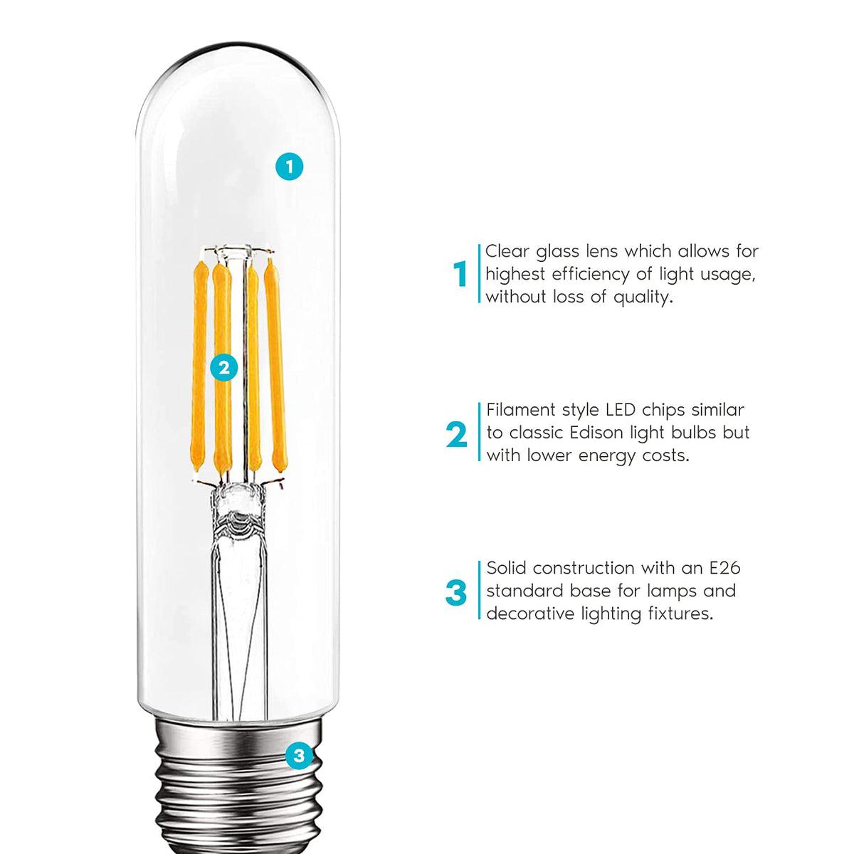 Luxrite T10 energy-saving bulb reduces electricity use without sacrificing style.
