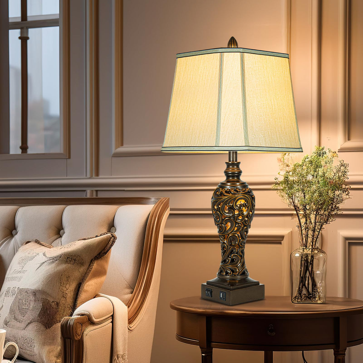 LuxSight Collection eye-care glow from shade and night light reduces strain.