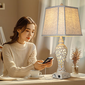 LuxSight Collection lamps with independent switches for main and night light.