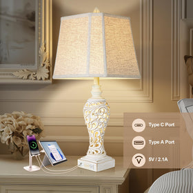 LuxSight Collection USB ports let you charge devices at the bedside.