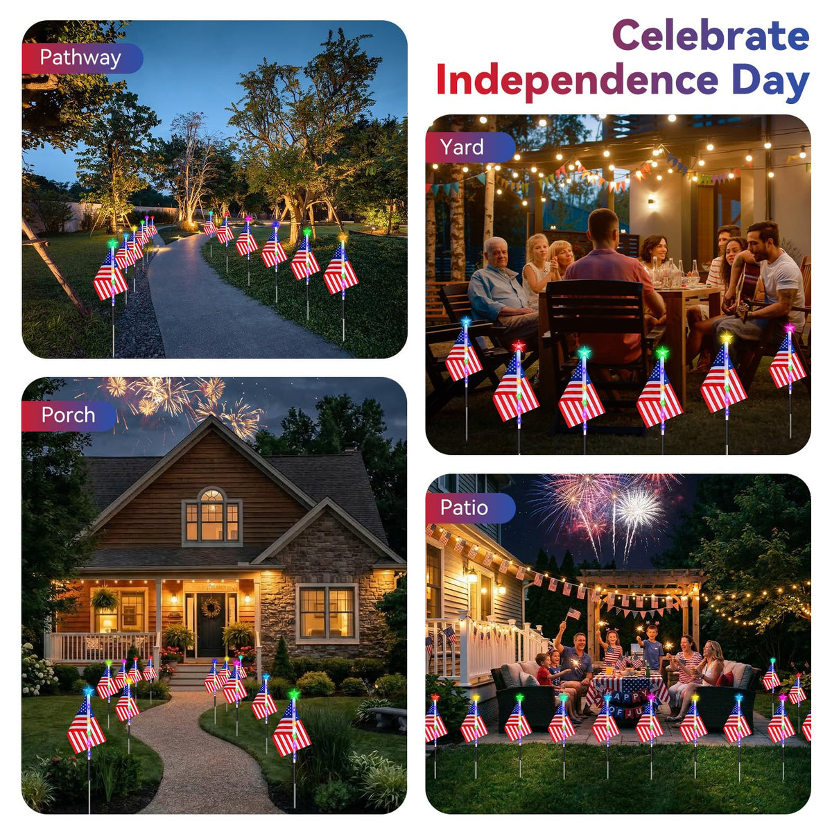 Luxspire patio and garden decorative lights brighten outdoor spaces for holidays