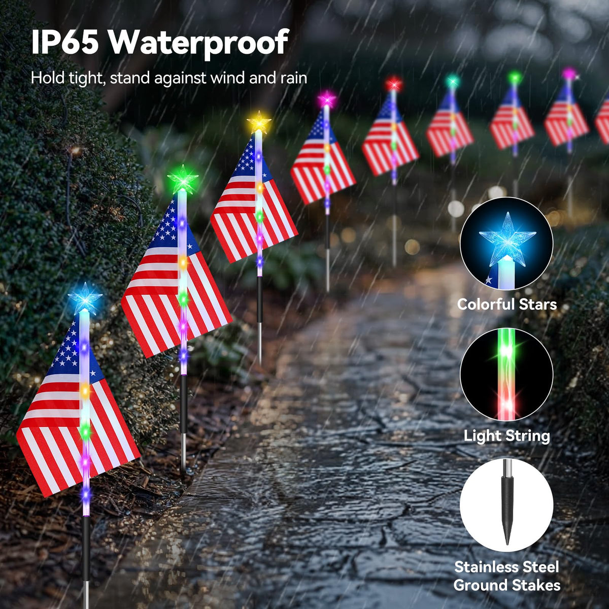 Luxspire solar panel energy-saving lights deliver longer nightly illumination with no wiring