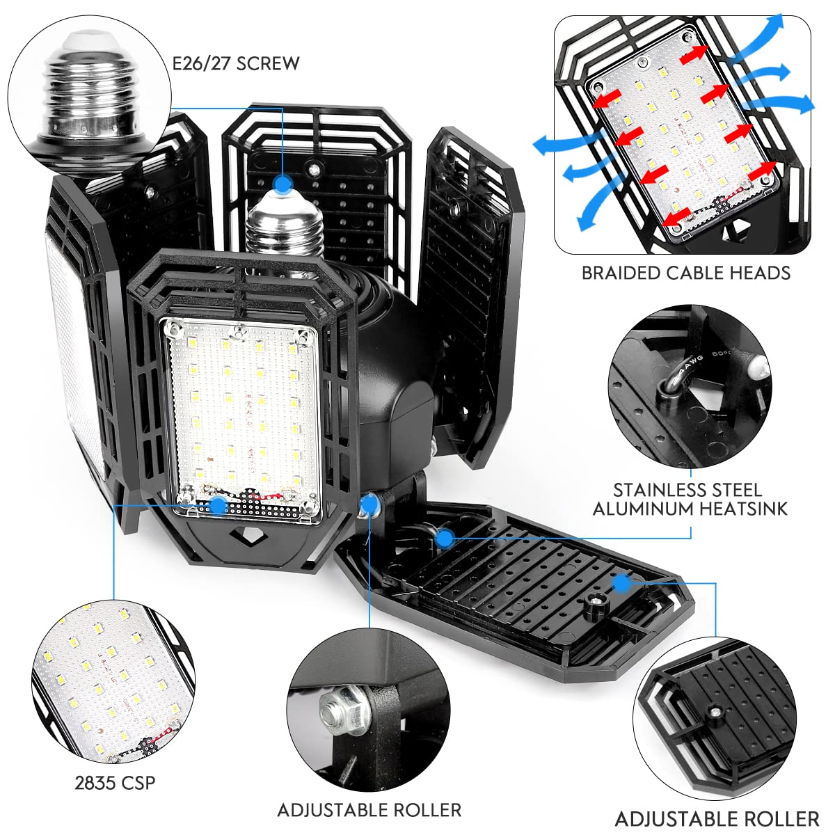 Luyata LED garage light delivers 18000 lumens for bright tasks.