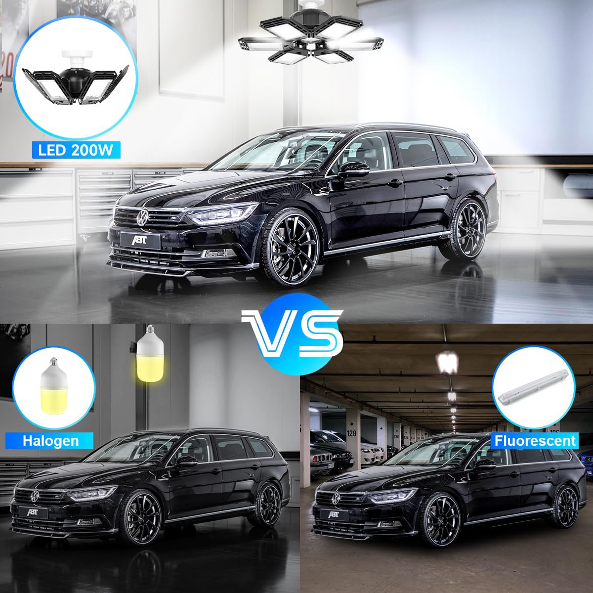 Luyata 6500K daylight color offers crisp visibility for garage projects.