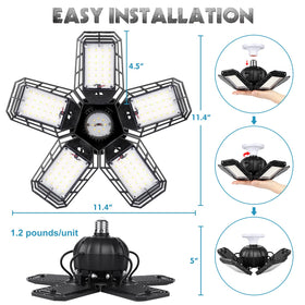 Luyata energy-saving garage light reduces power use while maintaining brightness.