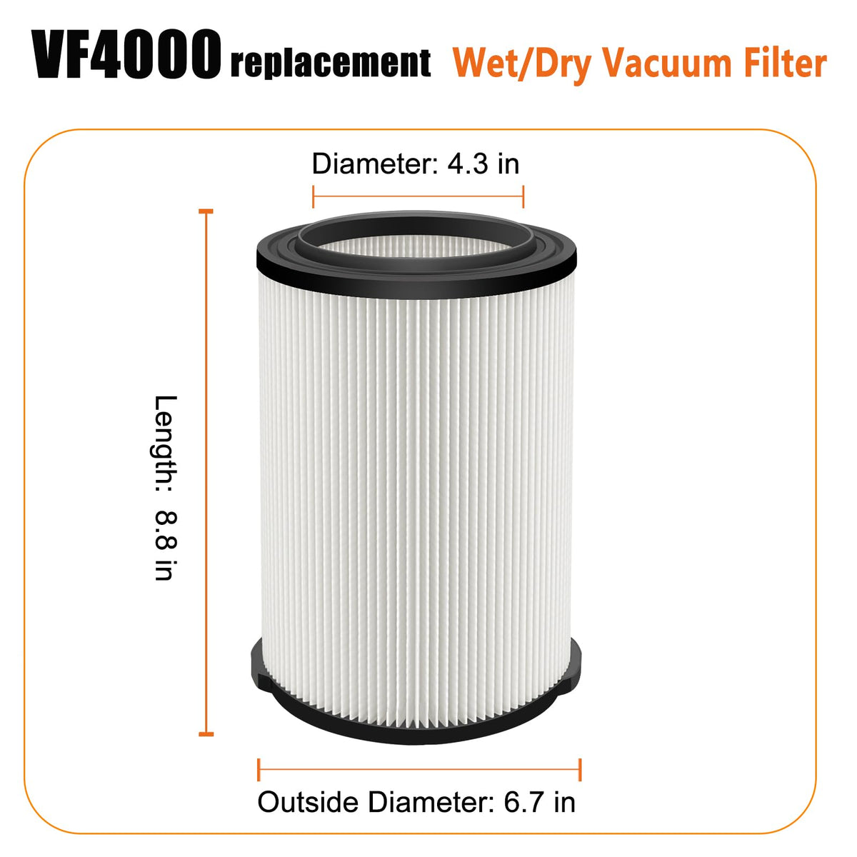 LVJUSEN foam sleeves enhance filtration and debris capture for wet and dry pickup.