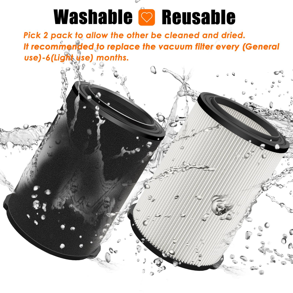 Two-filter set delivers value with long-term protection against clogs.