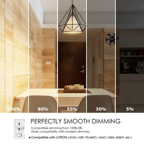 LVWIT A19 LED Filament Bulb UL-listed for safe, reliable indoor lighting.