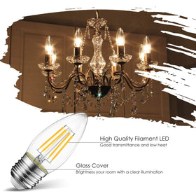 LVWIT B11 bulb offers 60W-equivalent brightness for classic fixtures.