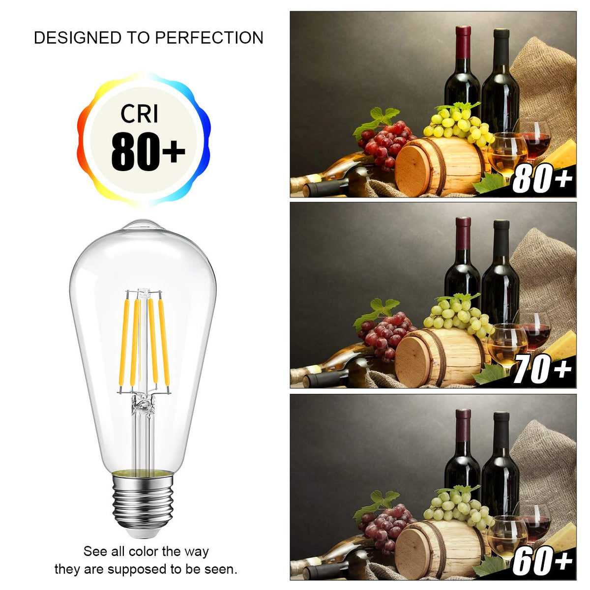 LVWIT bulb fits chandeliers, sconces, pendants for versatile lighting