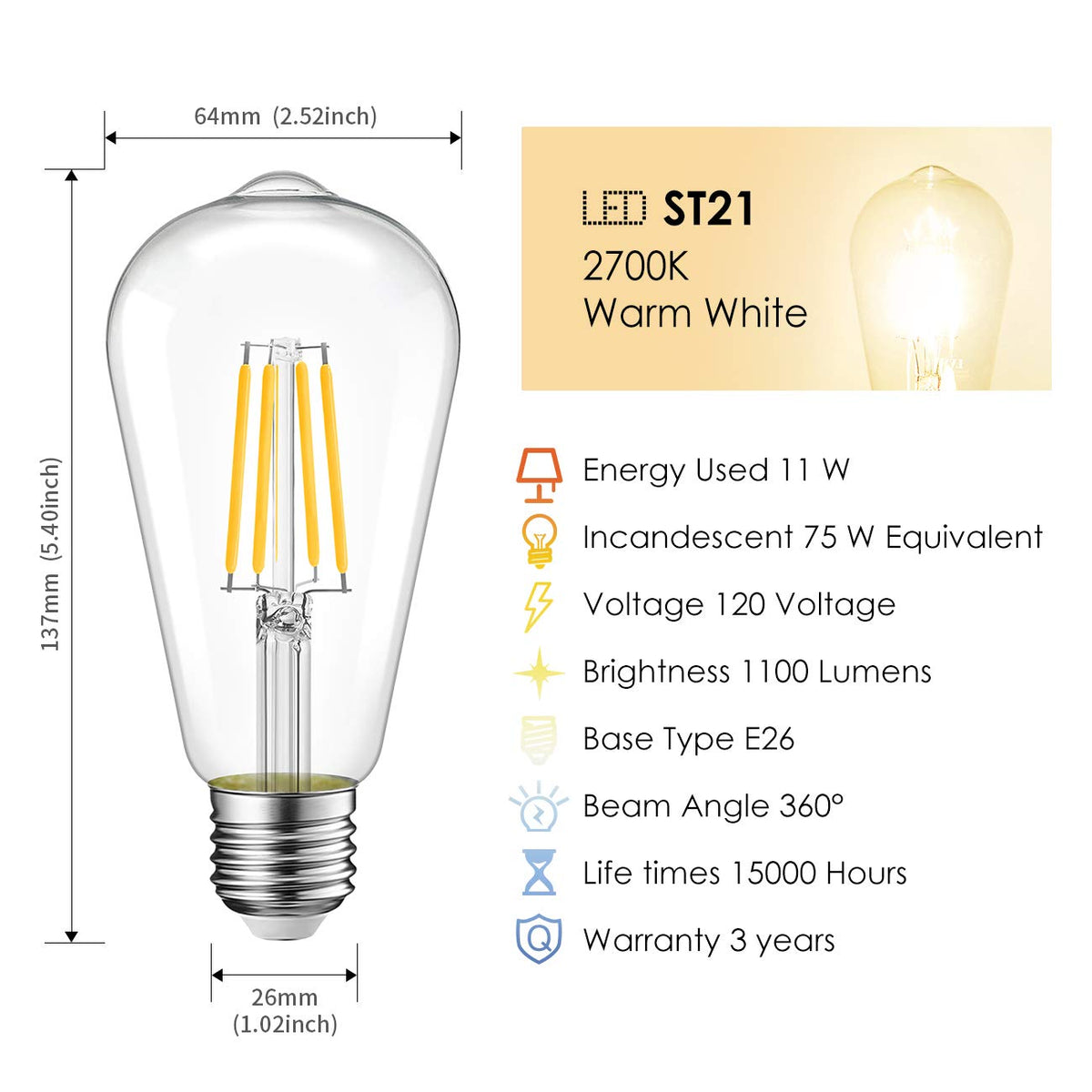 LVWIT flicker-free light with stable performance and comfortable ambience