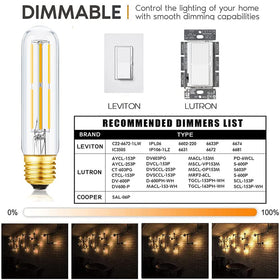 LVYE T10 LED Bulb bar or cafe ambiance with steady dimmable brightness
