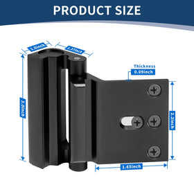 Easy installation with screws and manual included