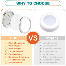 Lvyinyin aluminum lamp shell design offers stability.