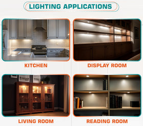 Lvyinyin compact two-pack lighting for shelves and wardrobes.