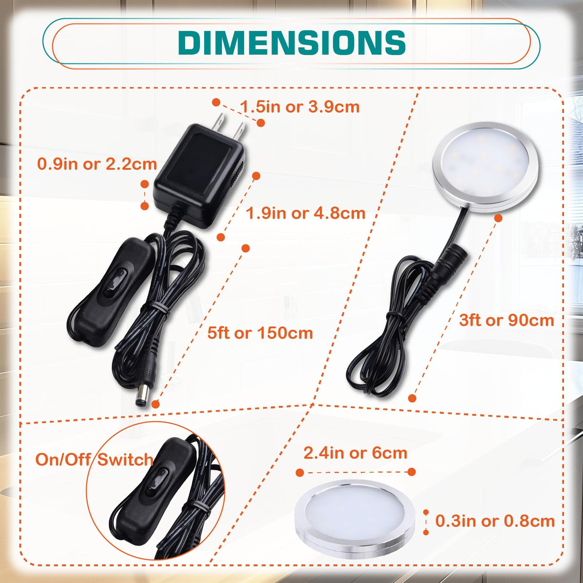 Lvyinyin curio display light kit brightens shelves with daylight LEDs.