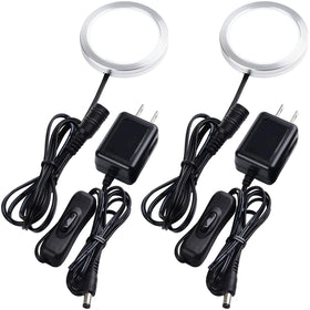 Lvyinyin under-cabinet LED puck light 2-pack for discreet kitchen lighting.