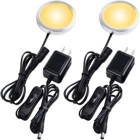 Lvyinyin two-pack puck light under cabinet for ambient kitchen lighting