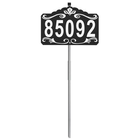 Lxnuinxl address sign 28x13 inch outdoor wall display for clear visitor visibility.