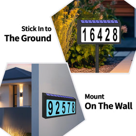 Lxnuinxl address sign durability withstands rain and frost