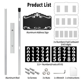 Lxnuinxl address sign weatherproof exterior withstands rain and sun.