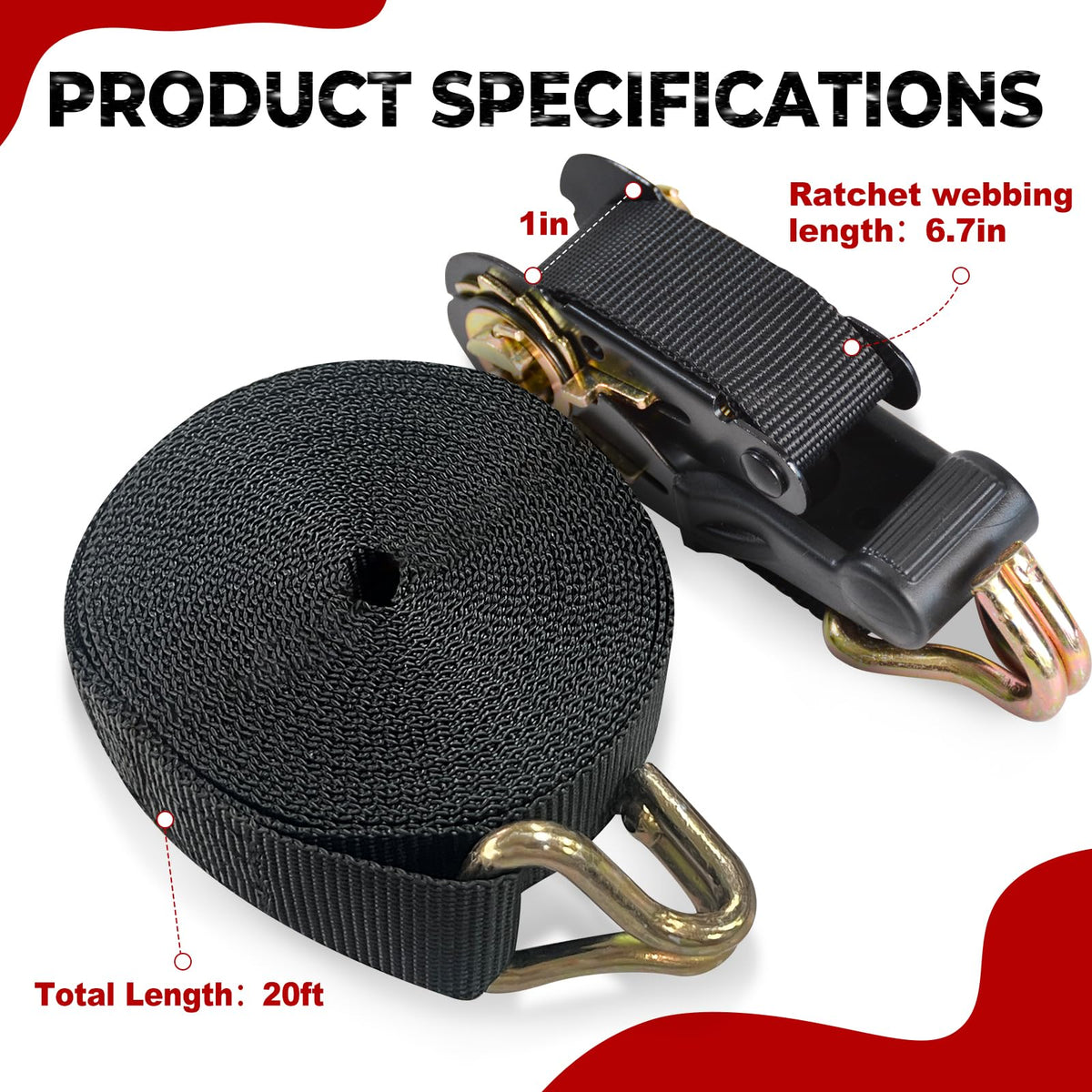 LYASILYHS 1 inch wide strap suits many loads