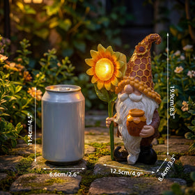 Lyeasw durable waterproof gnome statue for sun and rain.