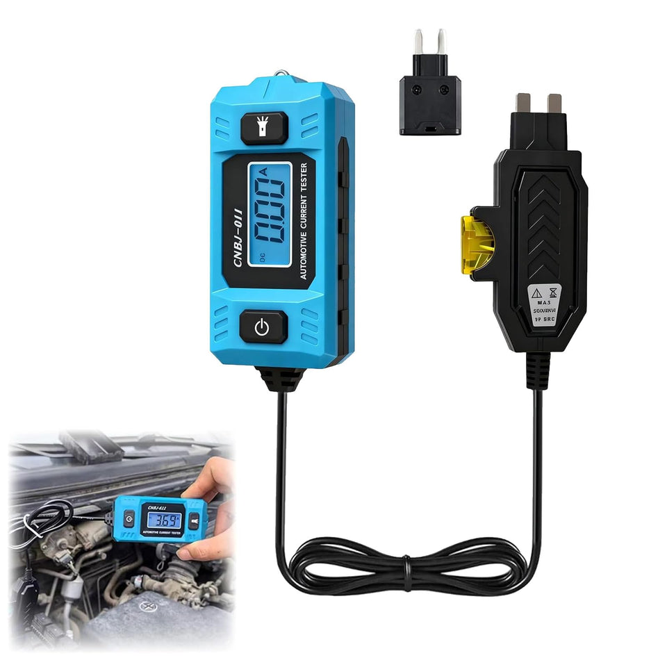 Lyercw automotive circuit fault probe tester front view highlighting portable diagnostics