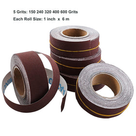 LYFJXX emery cloth roll 320 grit for fine sanding on aluminum and wood