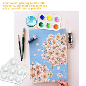 LYHLYA compact 6-well palette designed for efficient color separation during painting parties