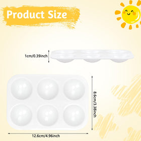 LYHLYA durable plastic palette with a smooth surface, easy to clean after art sessions