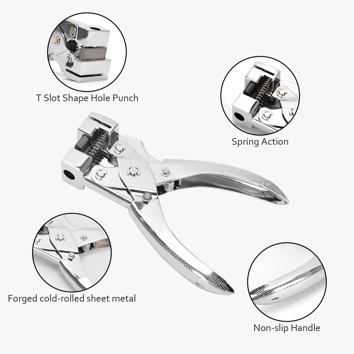 LYHLYA T-Slot Hole Punch delivers fast, smooth punching with minimal effort.