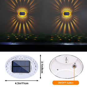 LYHOPE easy-installation fence light shows screw mounting setup