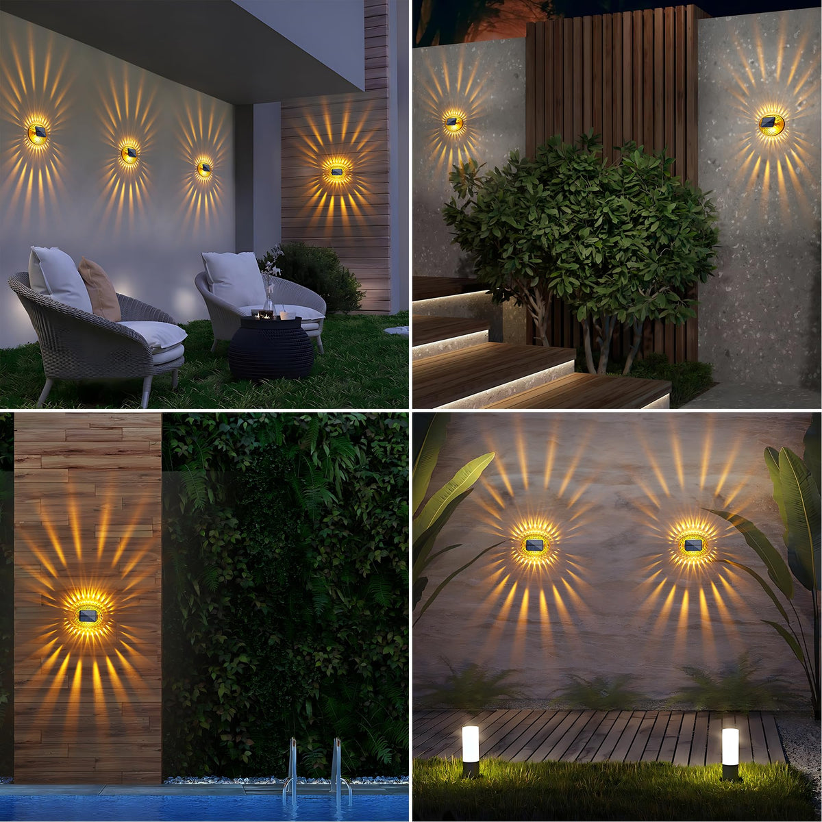 LYHOPE IP65 waterproof fence light ready for outdoor installation