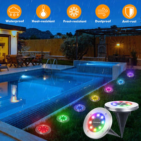 LYHOPE solar ground light ideal for yard and deck decoration.