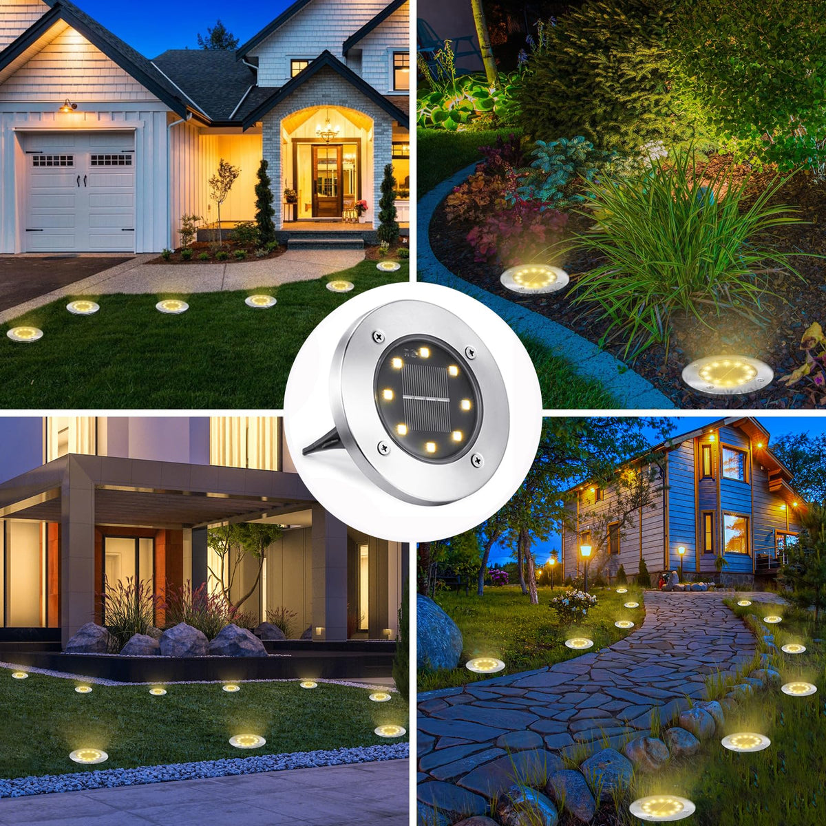 LYHOPE stainless steel ground light withstands rain and frost.