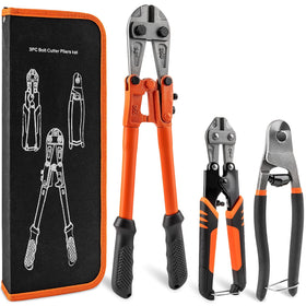 Lyhubmh 14-inch bolt cutter demonstrating heavy-duty cutting capacity.