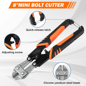 Lyhubmh 8-inch cable cutter slicing soft copper smoothly.