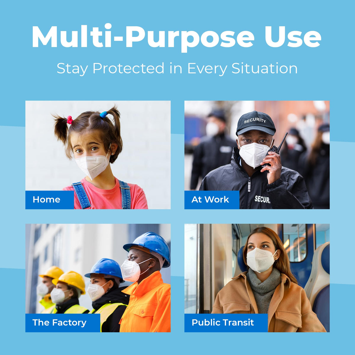 Lyka Distribution five-layer filtration for breathable, reliable protection