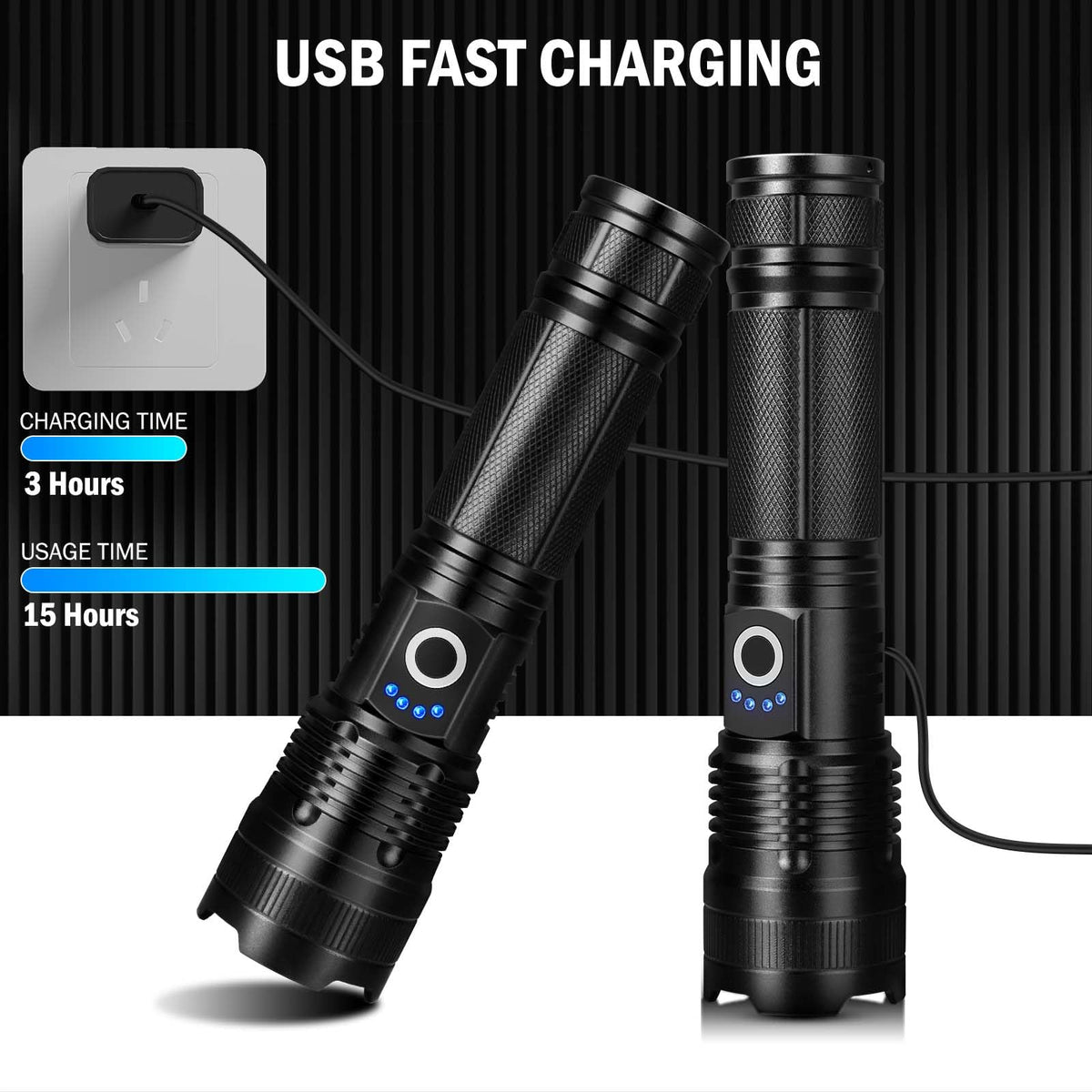 Lylting 99,000-lumen spot beam shows long-range visibility.
