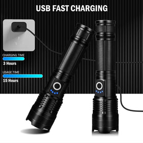 Lylting led flashlight 5000mAh battery, lylting-led-flashlight-5000mah-battery, supports long outdoor sessions.