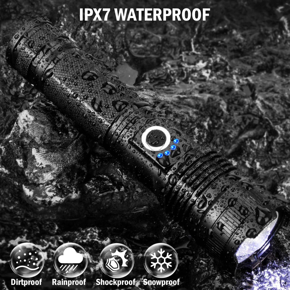 Lylting led flashlight with lanyard, lylting-led-flashlight-hands-free-lanyard, easy carrying on hikes.