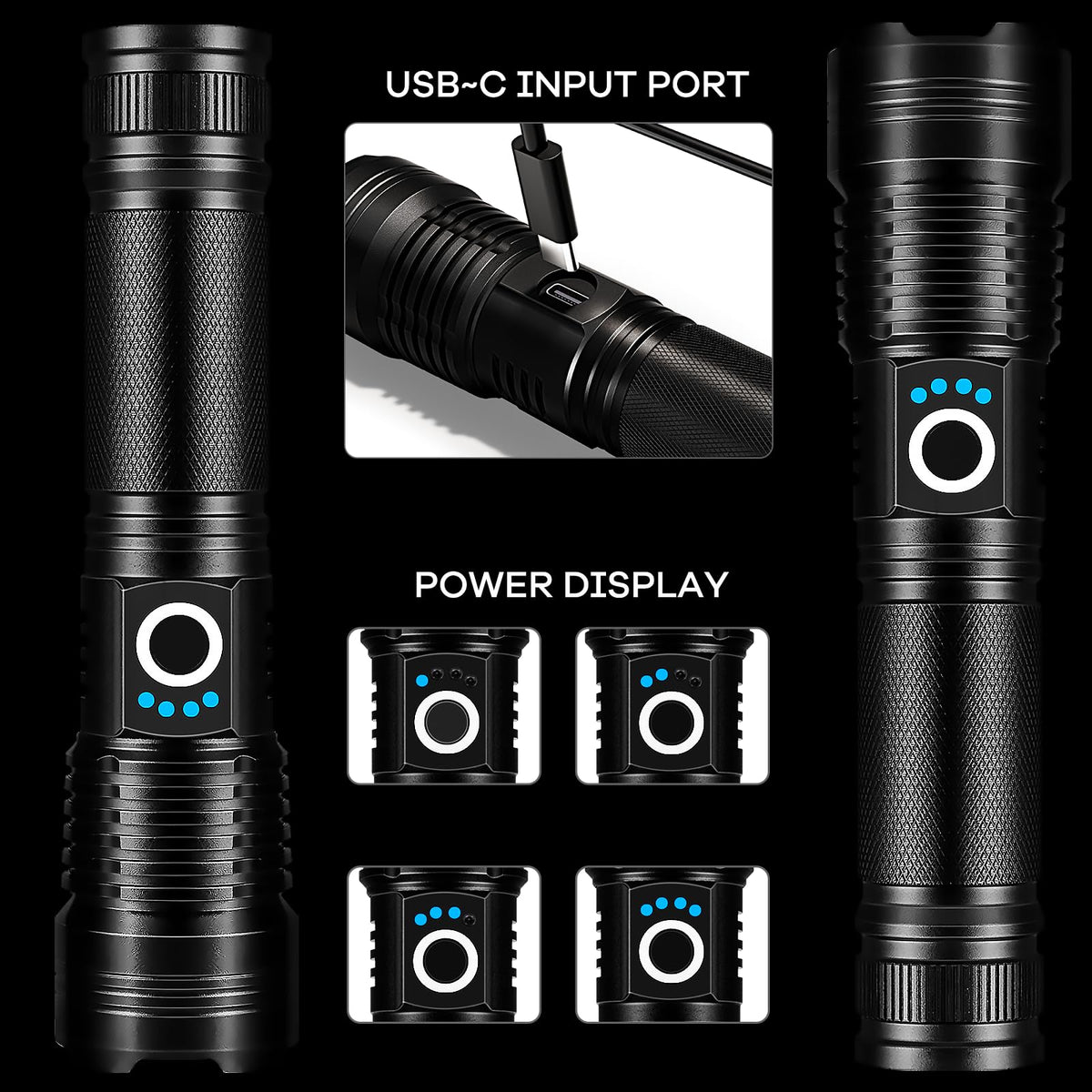 Lylting zoomable feature — switch between flood and spot for versatility.